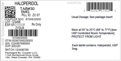 Label (68382 079 10 Haloperidol 5mg 67046 329 30)